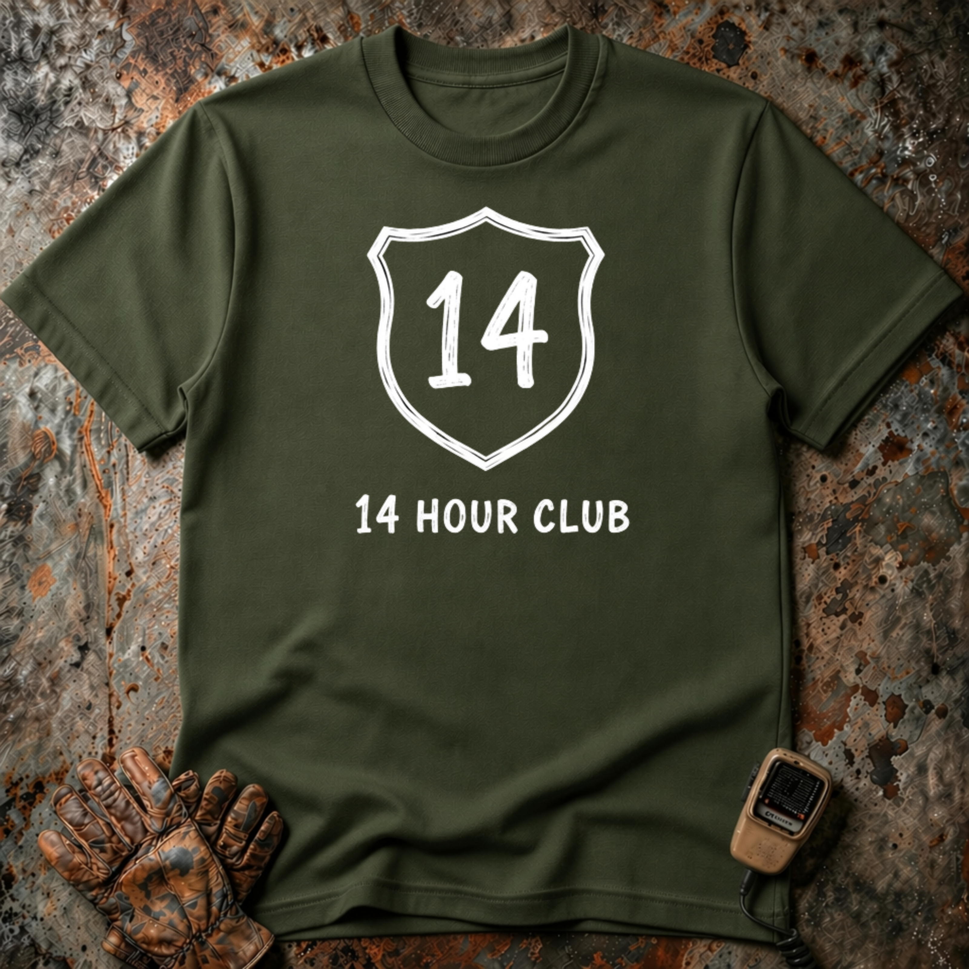 14 Hour Club | Trucker T-shirt