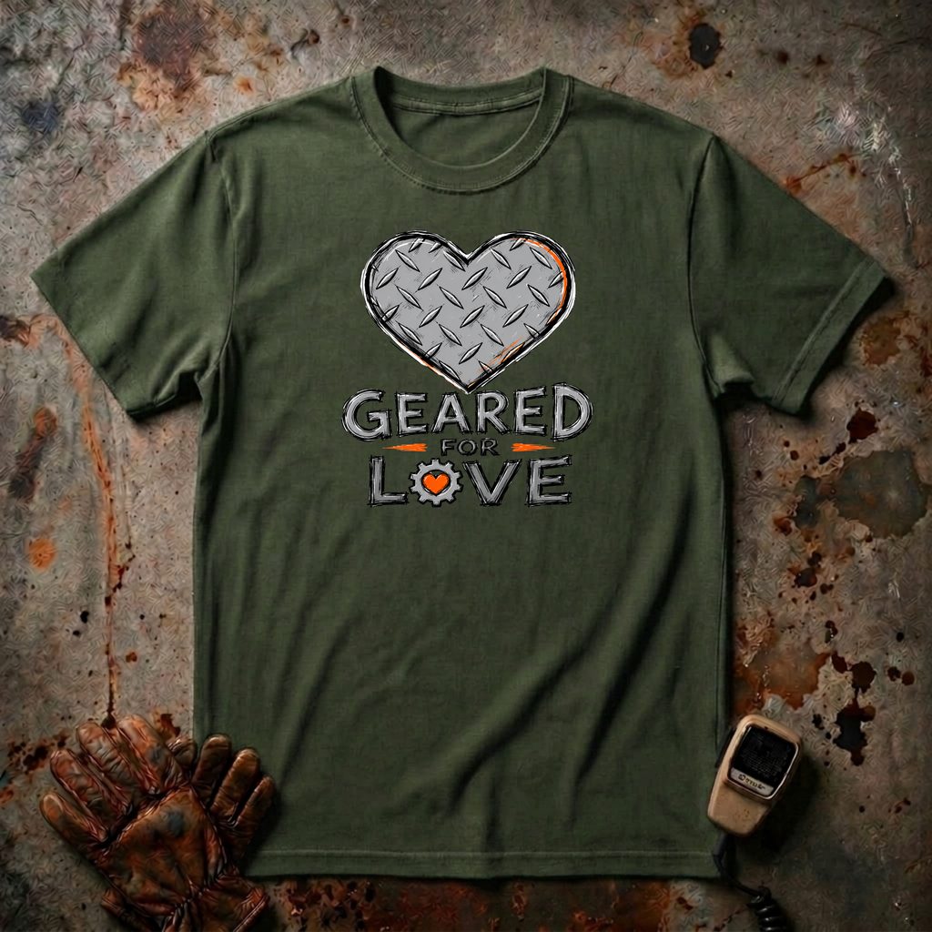 Geared For Love | Trucker T-shirt