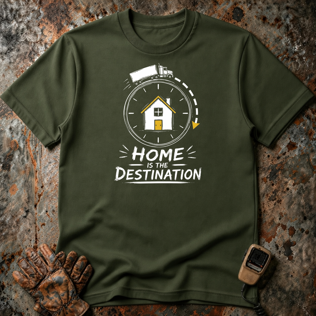 Home Is The Destination | Trucker T-shirt