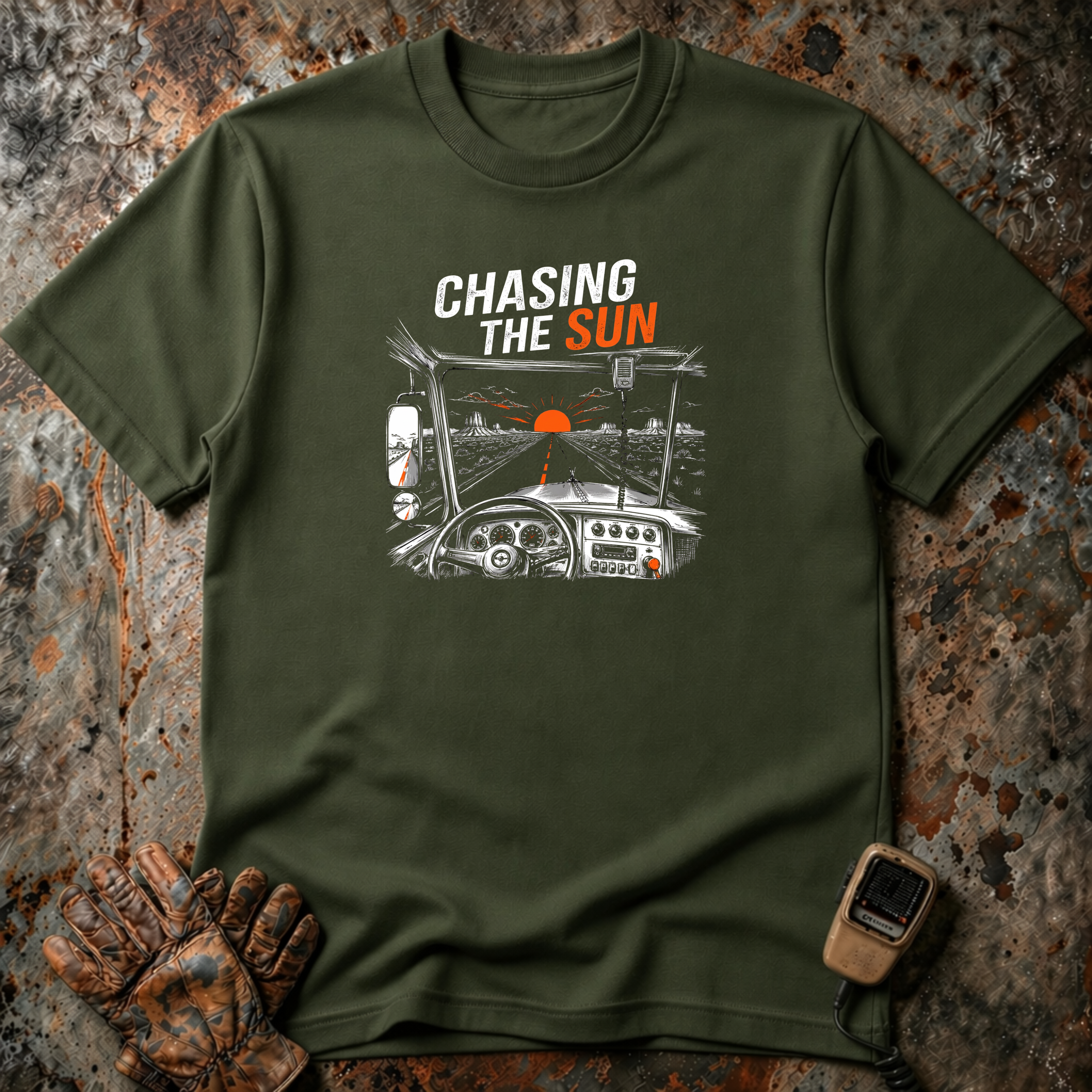 Chasing The Sun | Trucker T-shirt
