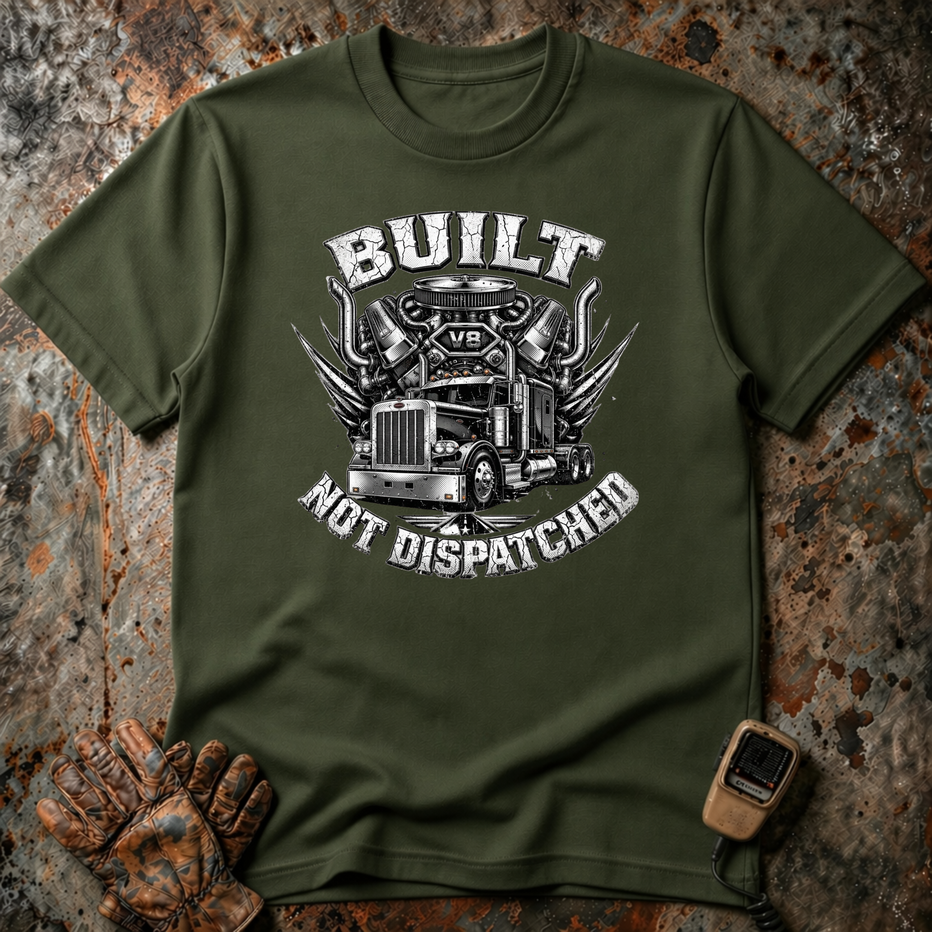 Built Not Dispatched | Trucker T-shirt