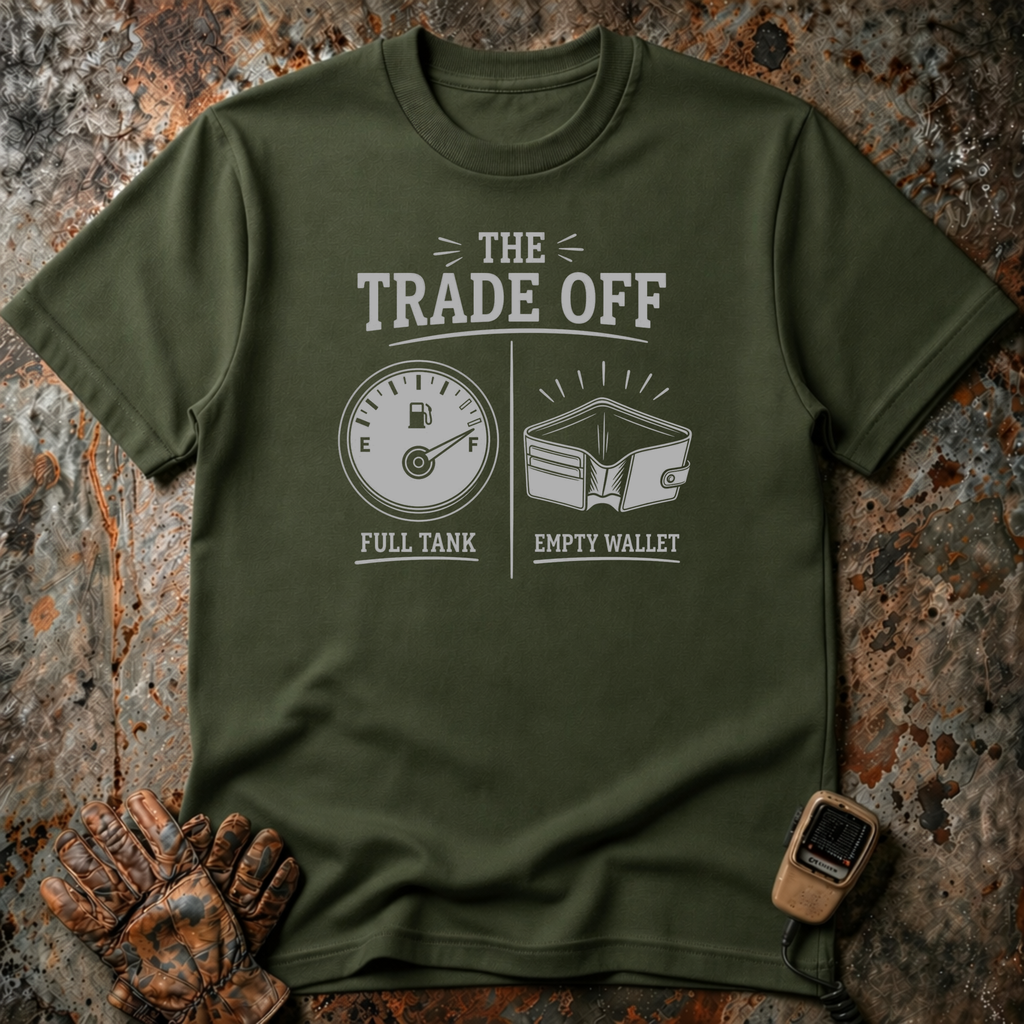 The Trade Off - Full Tank Empty Wallet | Trucker T-shirt