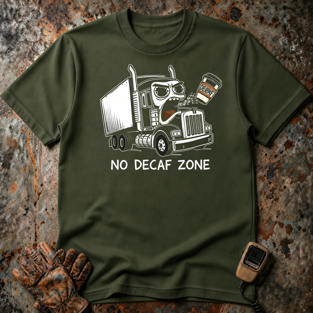 No Decaf Zone | Trucker T-shirt