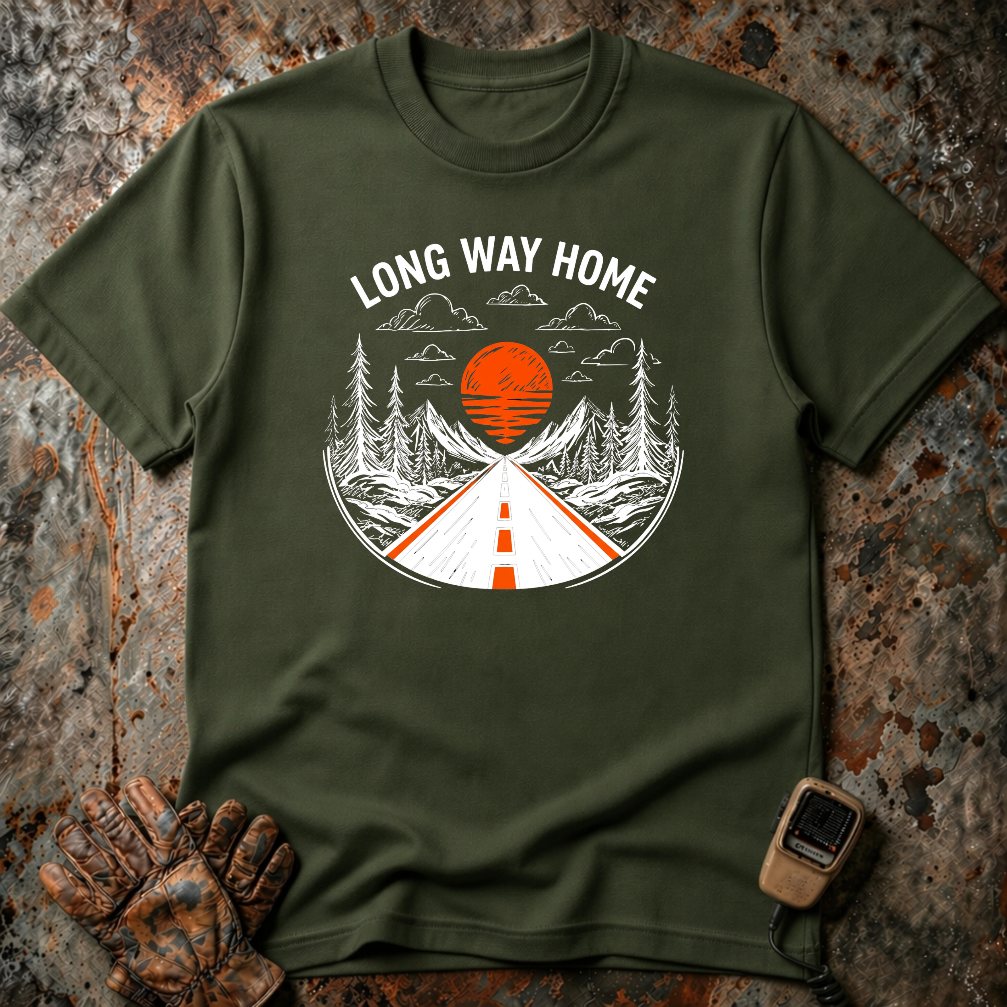 Long Way Home | Trucker T-shirt
