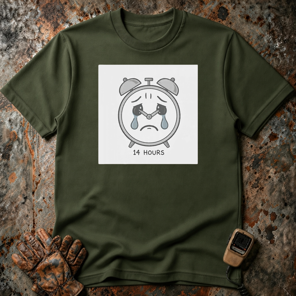 14 Hours - Crying Clock| Trucker T-shirt