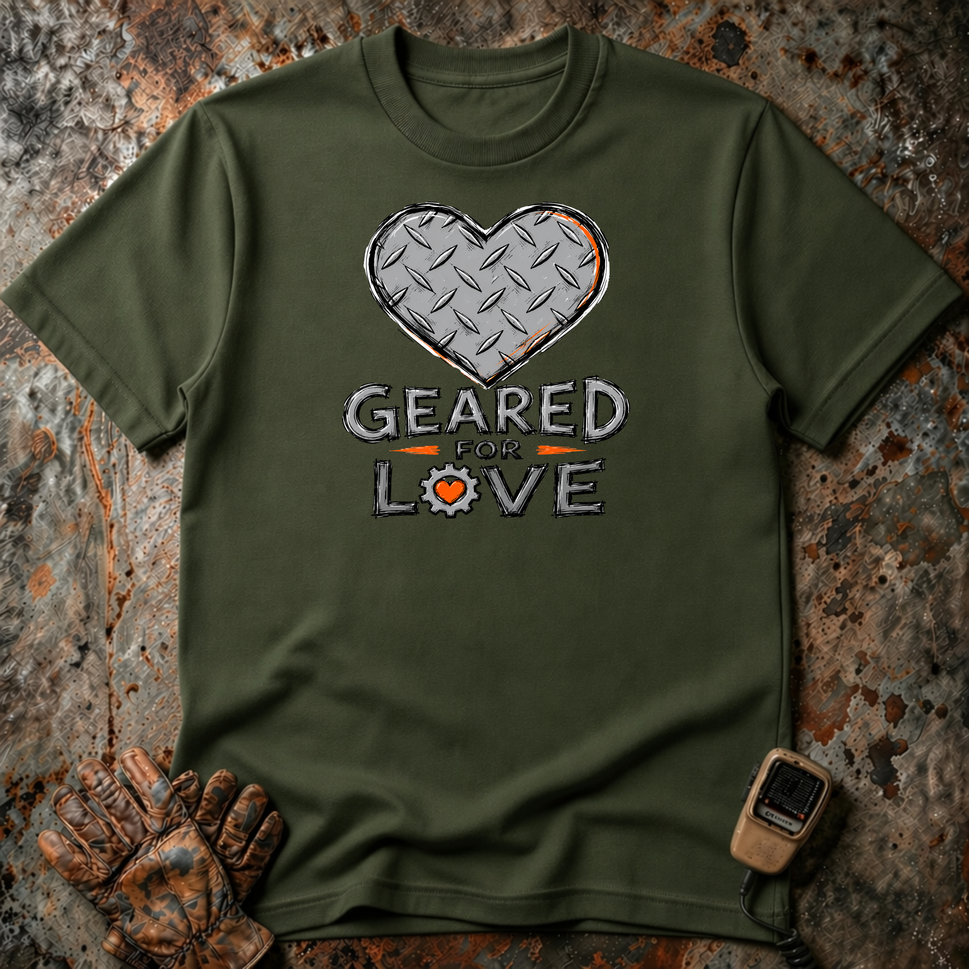 Geared For Love | Trucker T-shirt