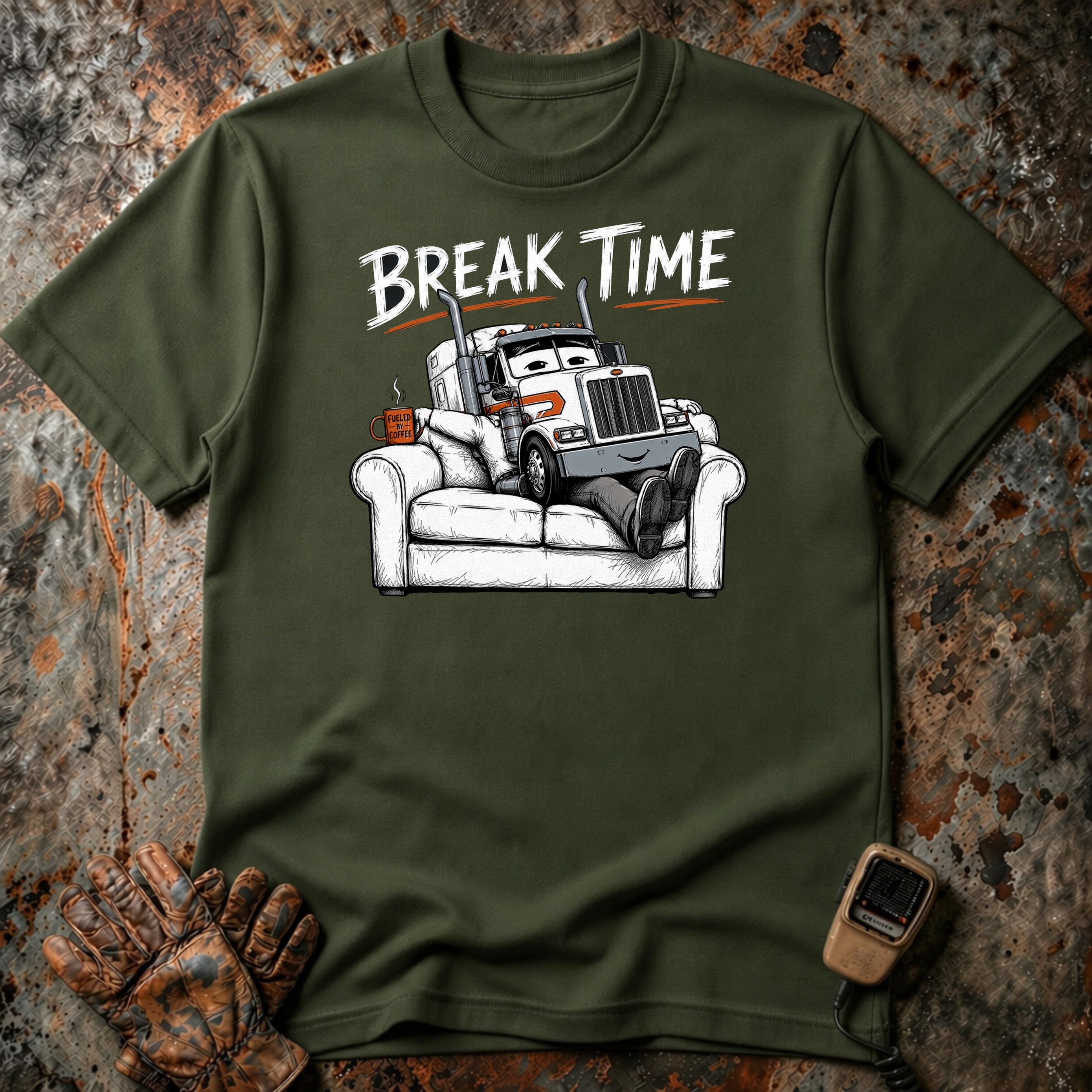 Break Time | Trucker T-shirt