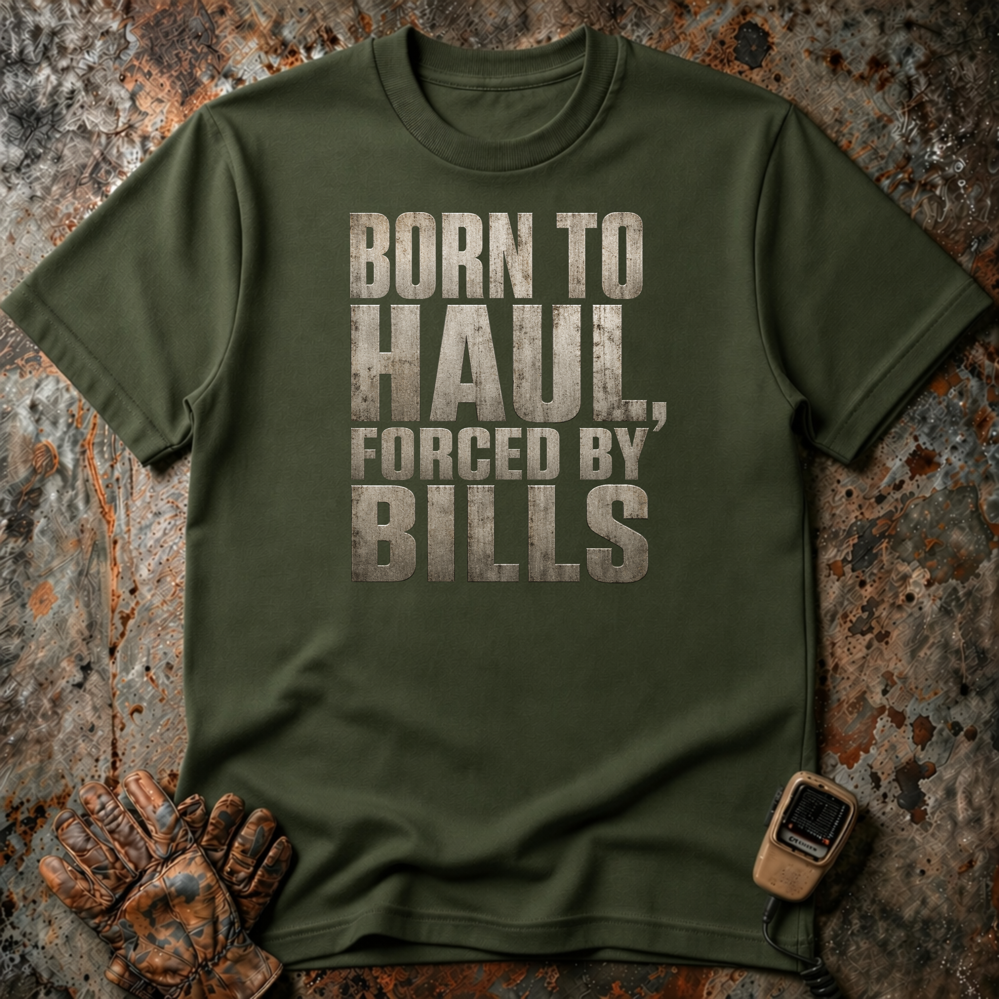 Born To Haul Forced By Bills | T-shirt