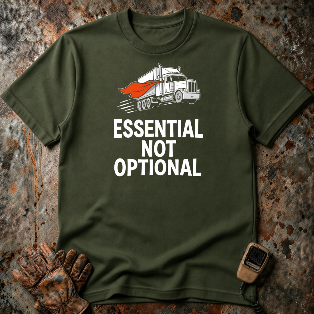 Essential Not Optional | Trucker T-shirt