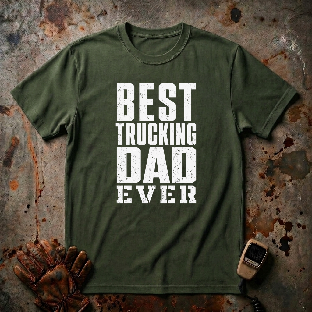 Best Trucking Dad Ever  | Trucker T-shirt