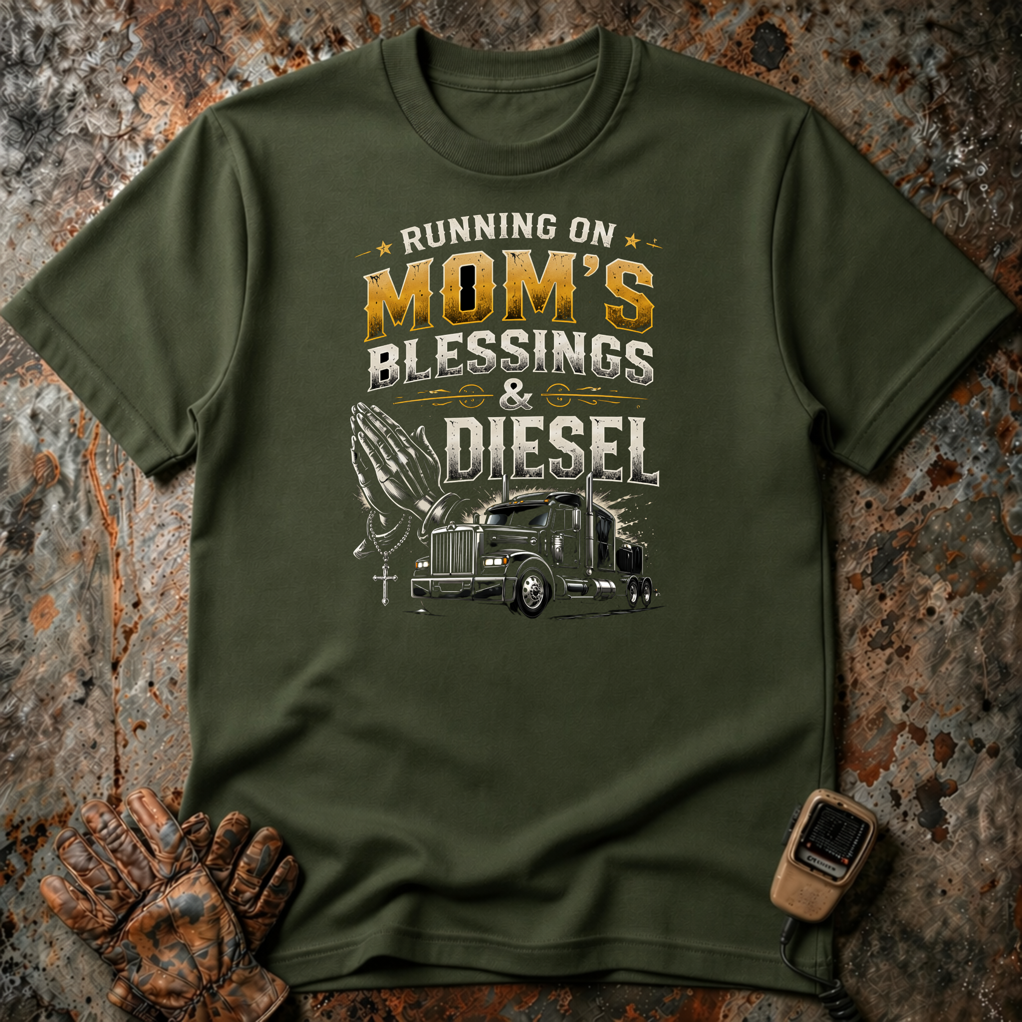 Mom Blessings And Diesel | T-shirt