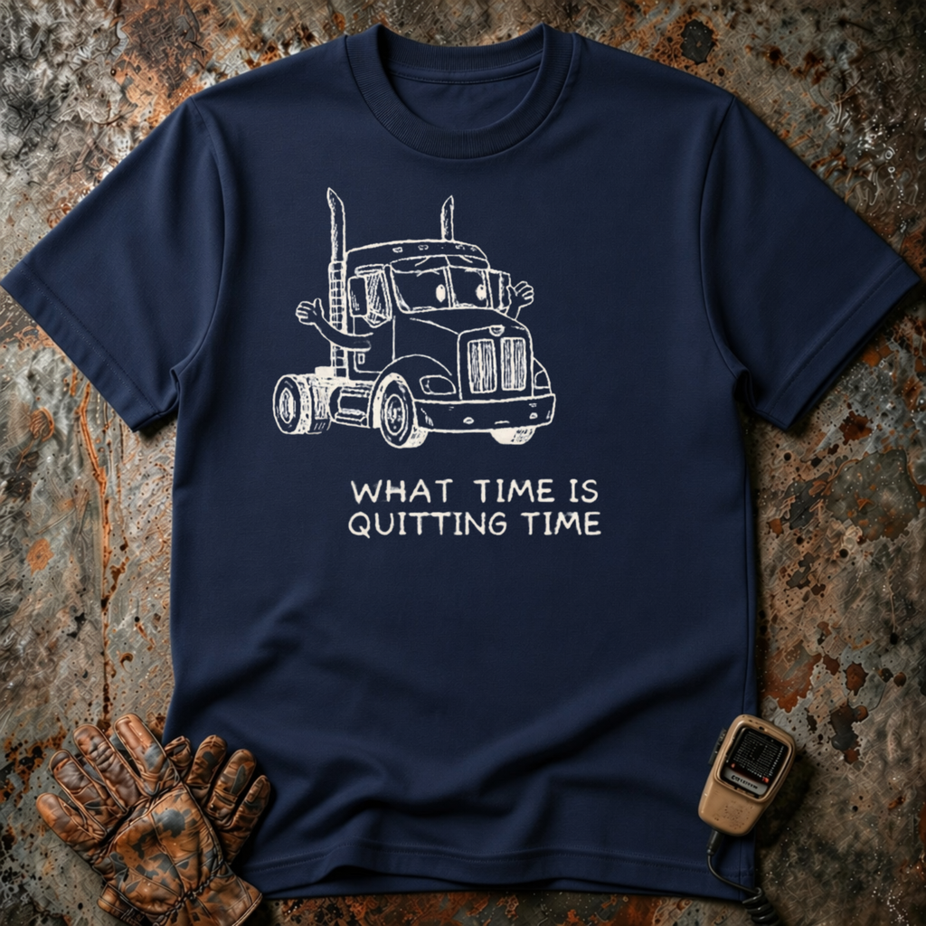 What Time Is Quitting Time  | Trucker T-shirt