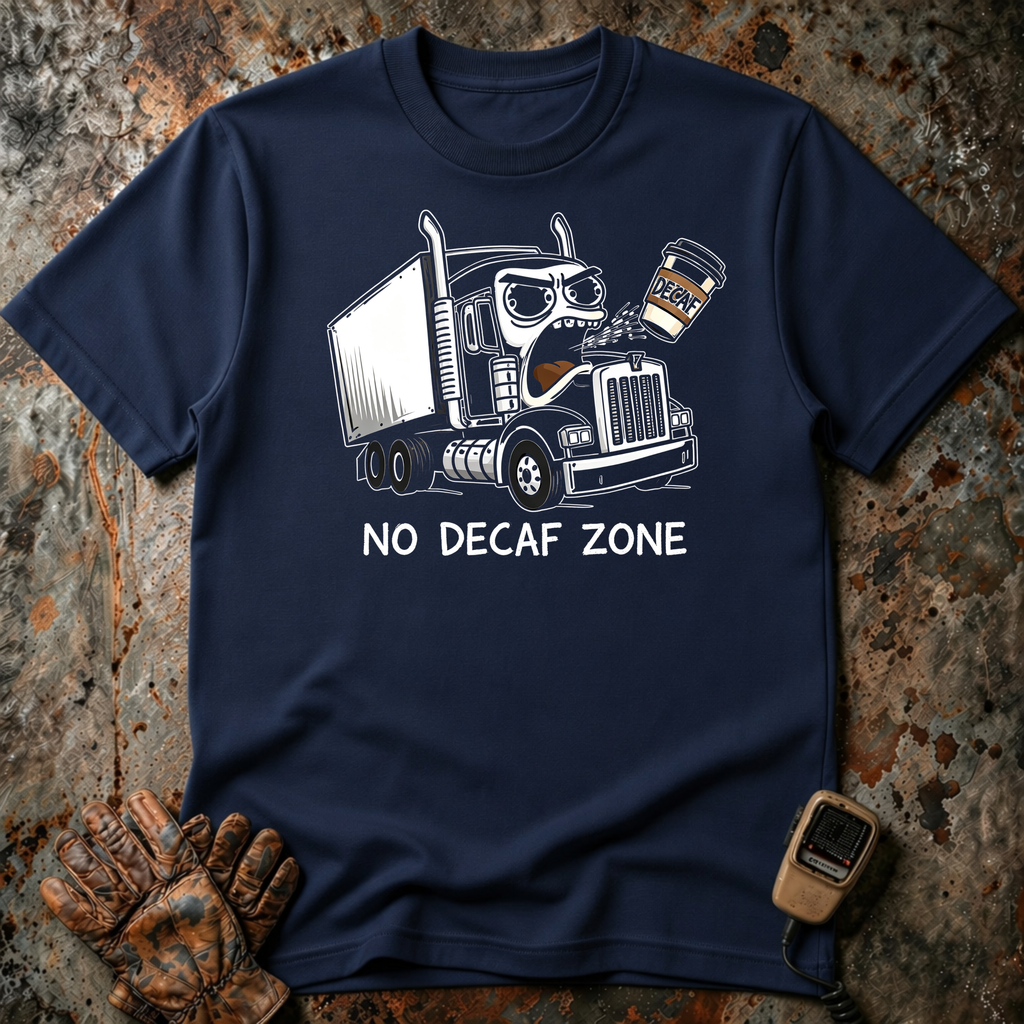 No Decaf Zone | Trucker T-shirt
