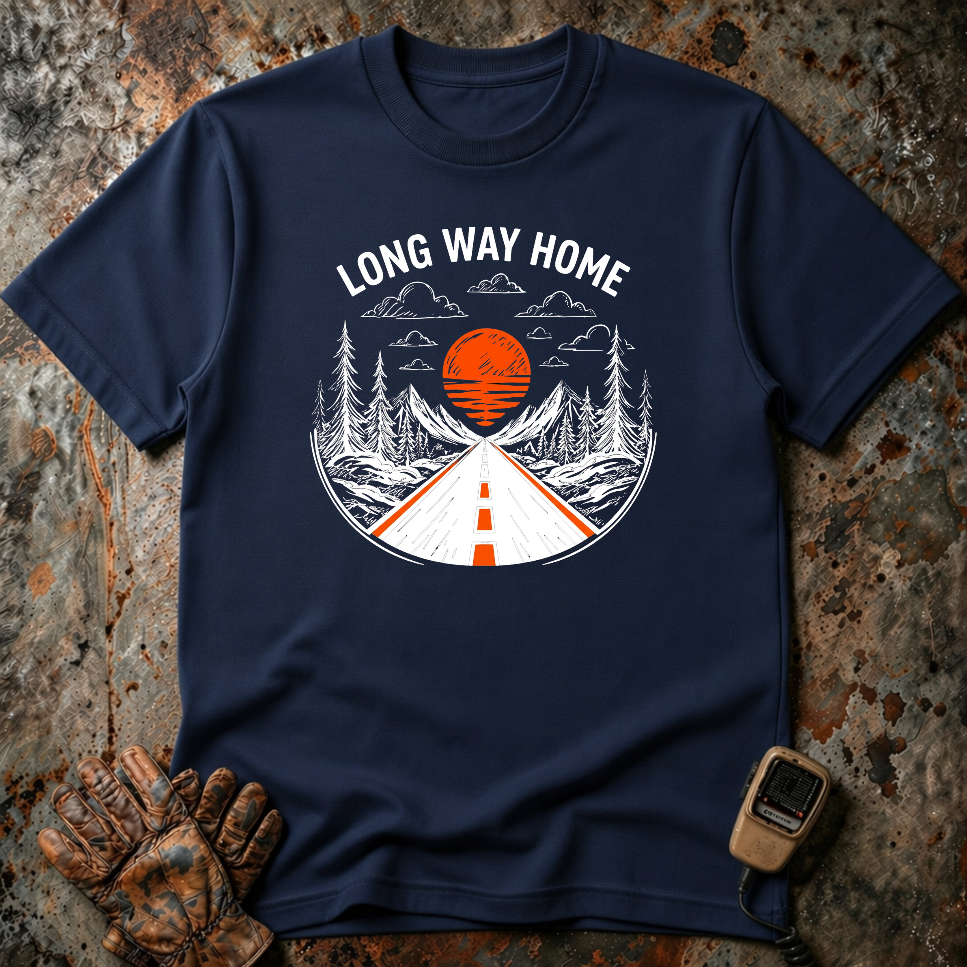 Long Way Home | Trucker T-shirt