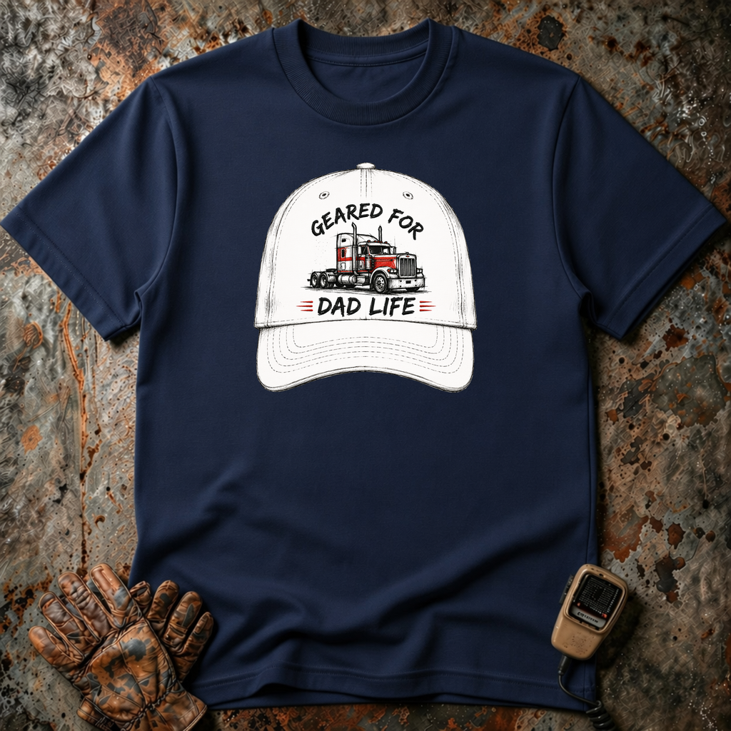 Geared For Dad Life l | Trucker T-shirt