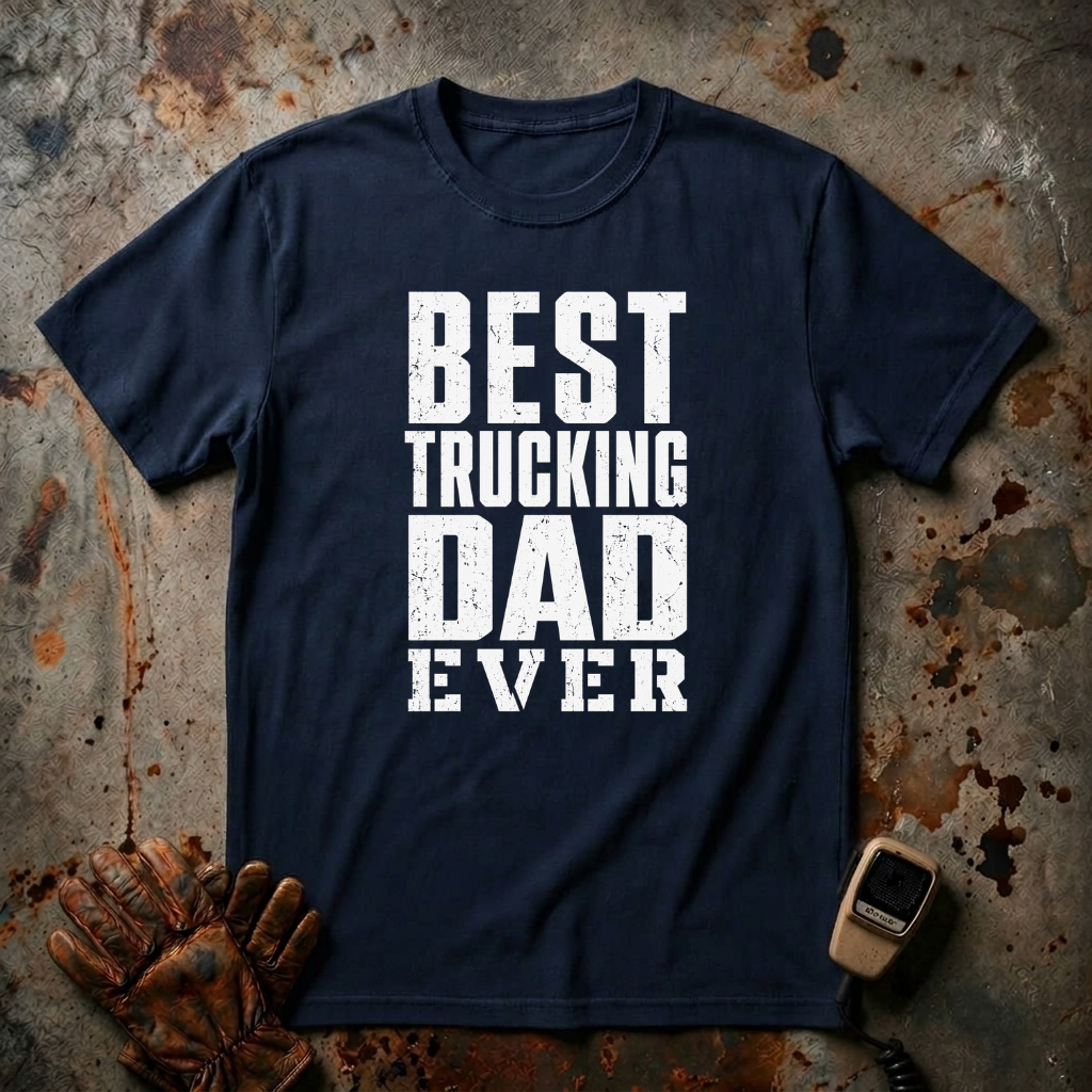 Best Trucking Dad Ever  | Trucker T-shirt