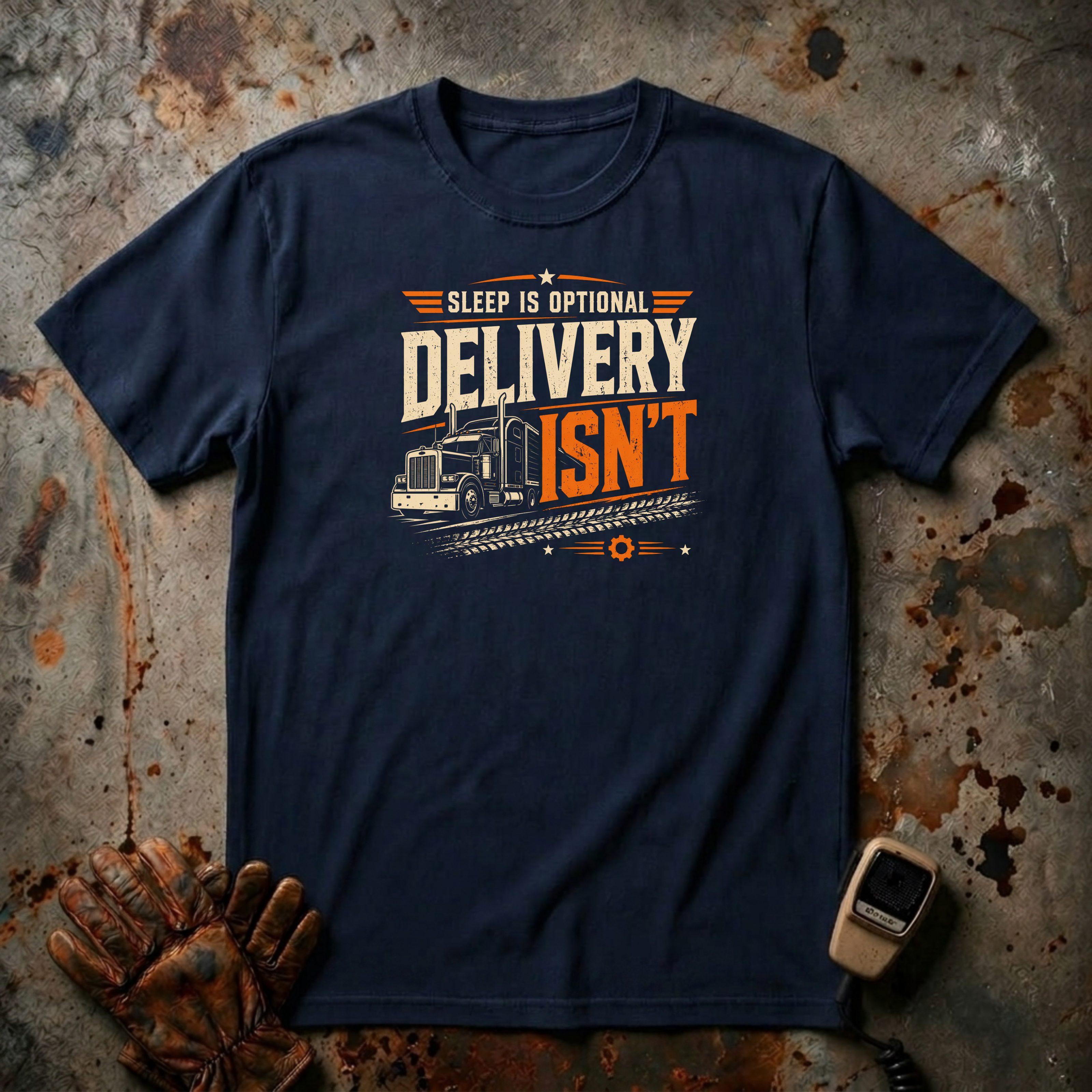 Delivery Is Optional Sleep Isn't | Trucker T-shirt