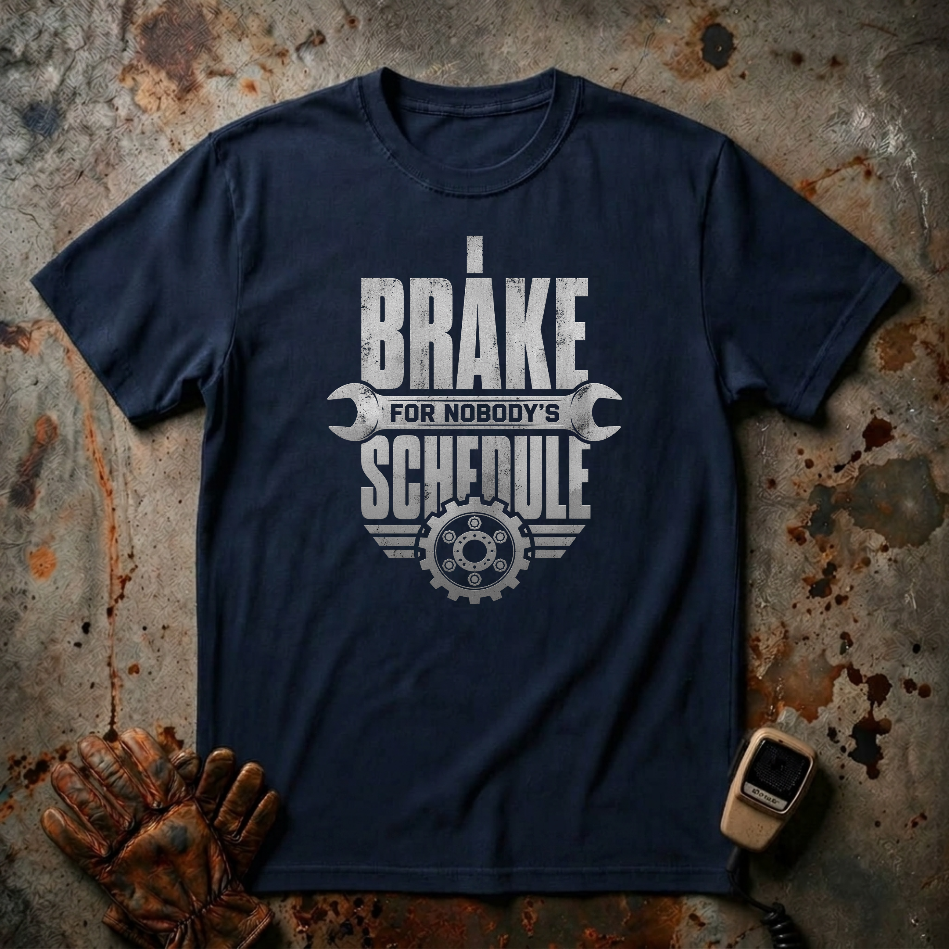 I Brake For Nobody's Schedule  | Trucker T-shirt