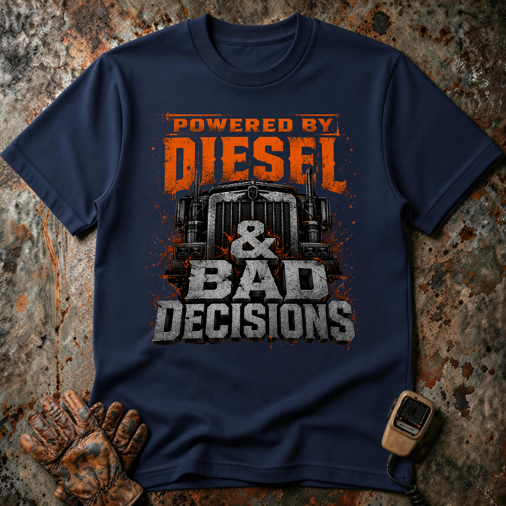 Powered By Diesel And Bad Decision | T-shirt