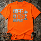 Coffee Clutch Repeat | Trucker T-shirt