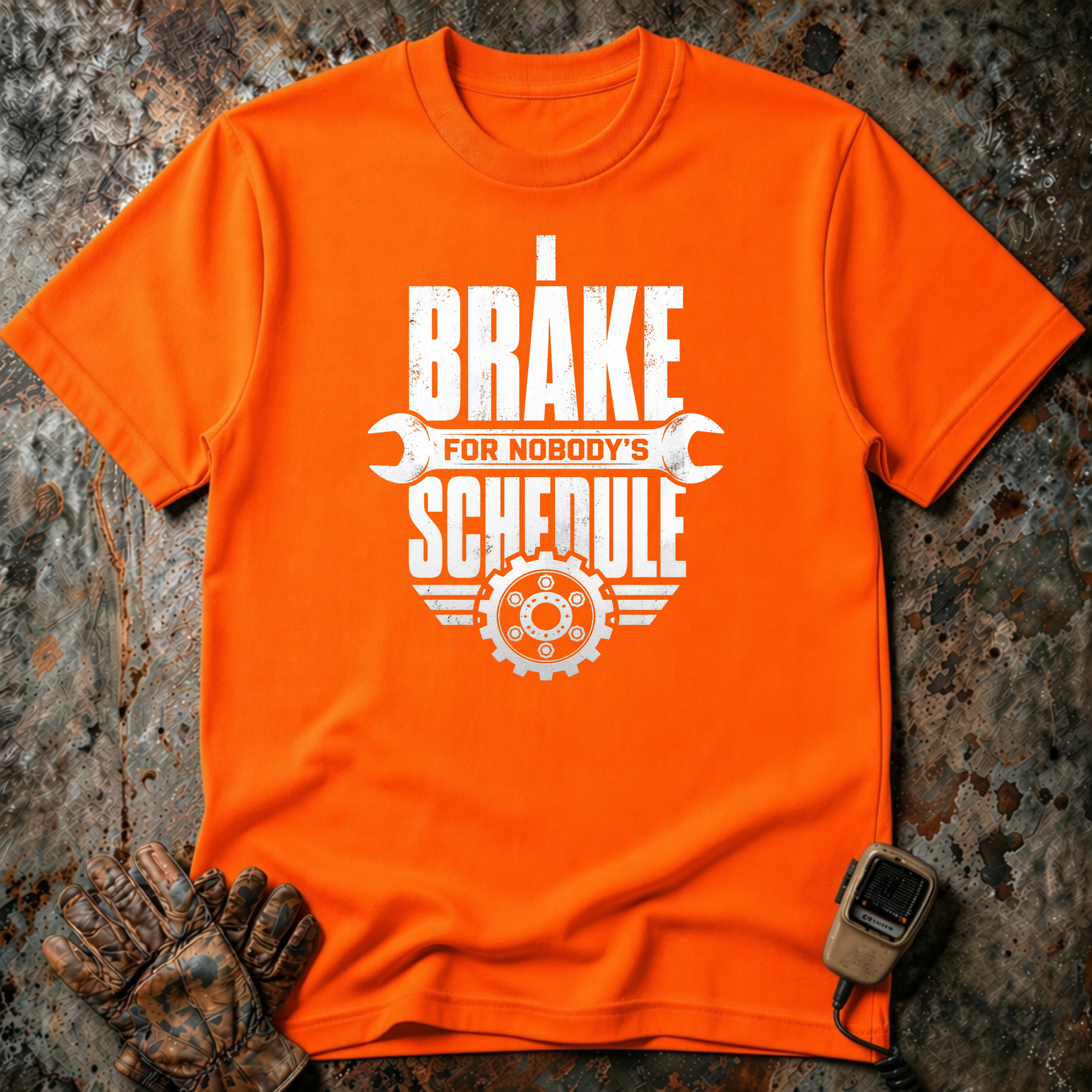 I Brake For Nobody's Schedule | Trucker T-shirt