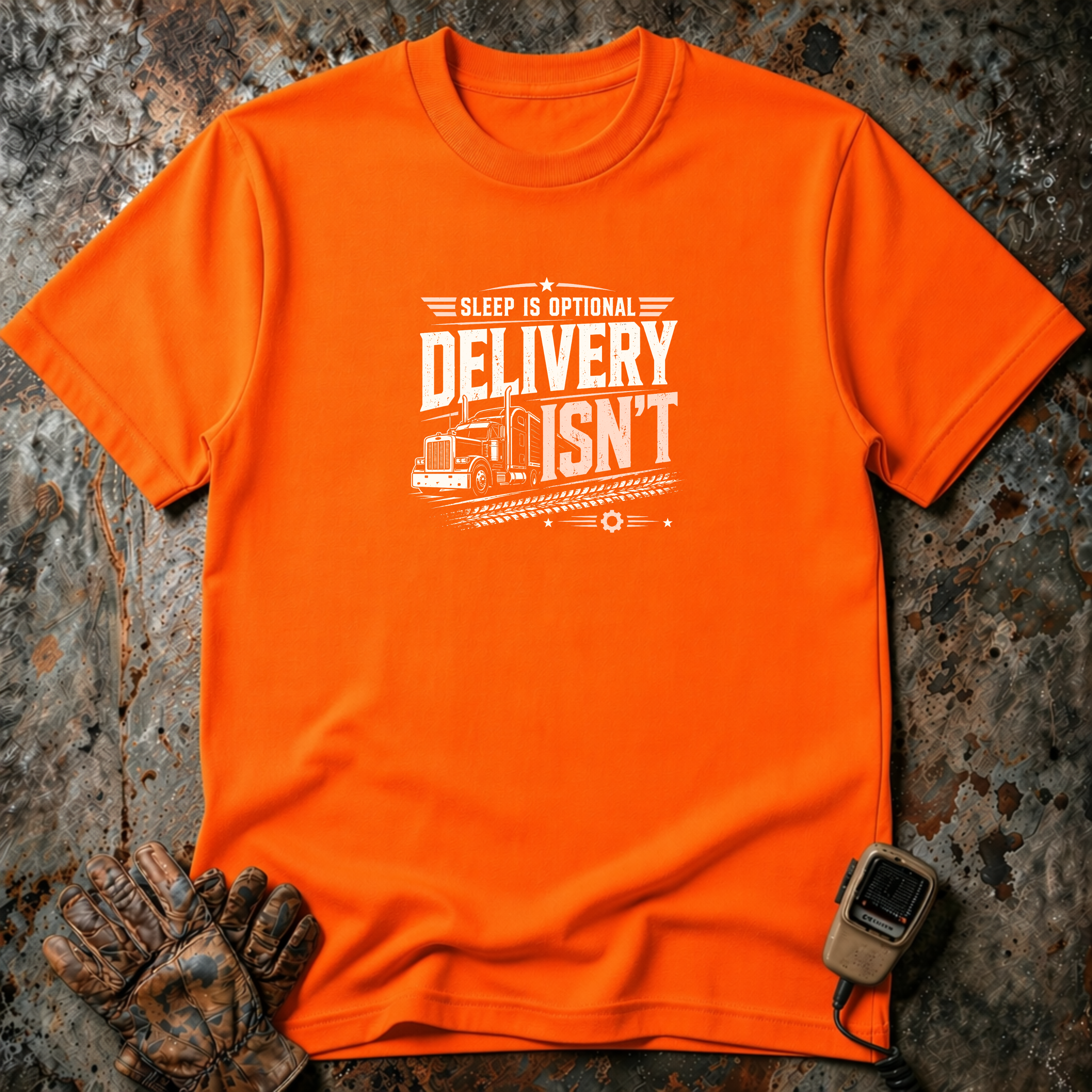 Sleep Is Optional Delivery Is Not | Trucker T-shirt