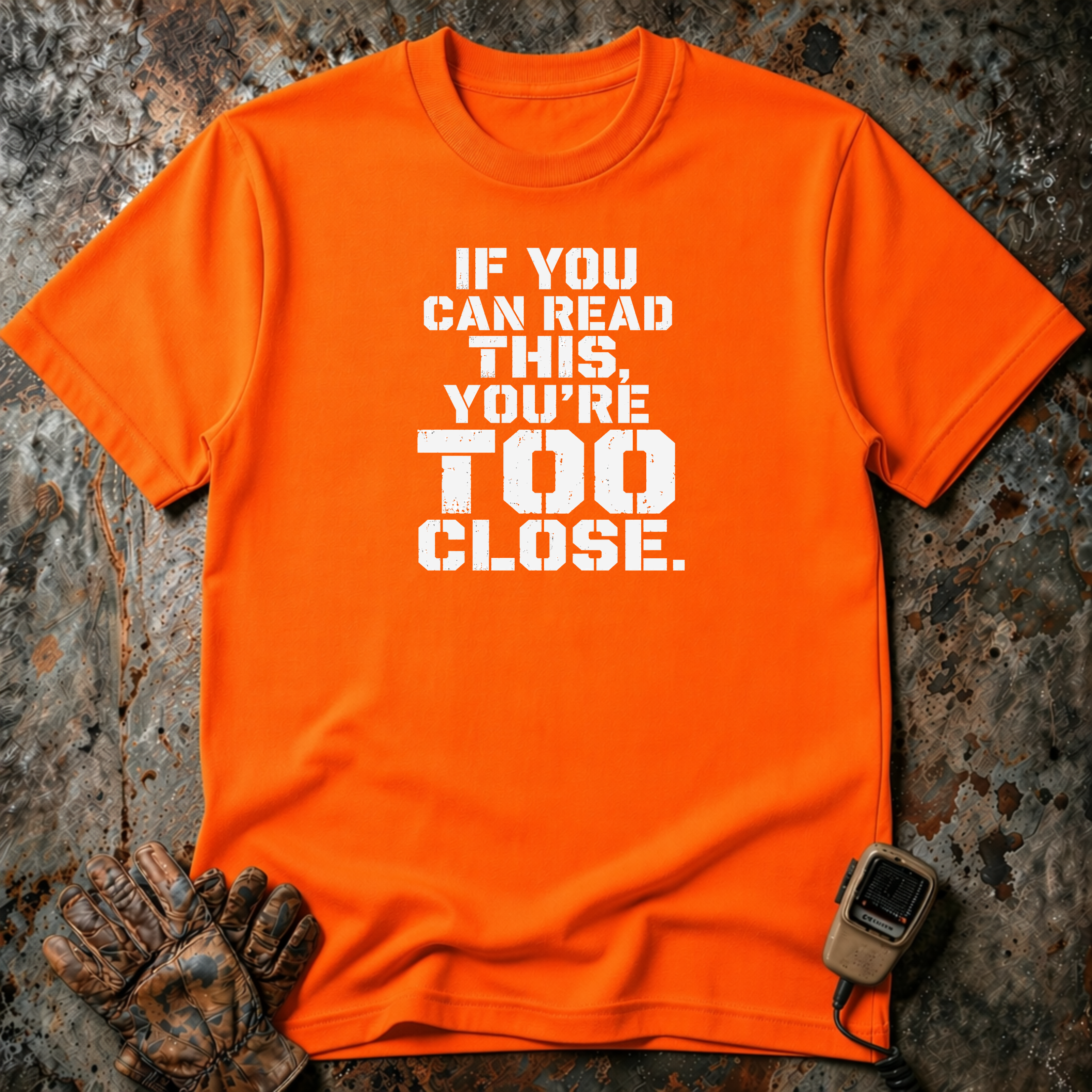If You Can Read This You Are Too Close | Trucker T-shirt