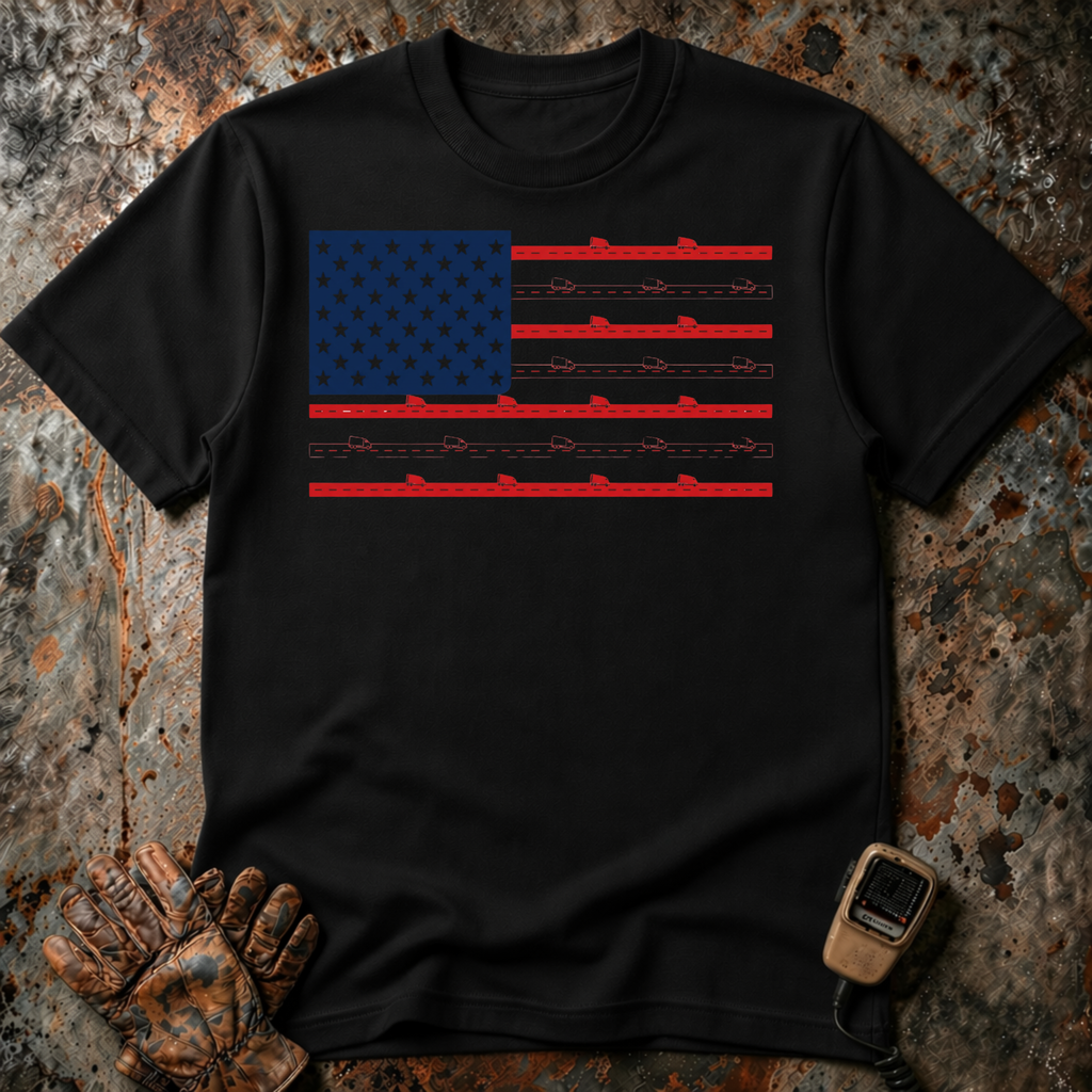 The USA Trucking Flag | T-shirt